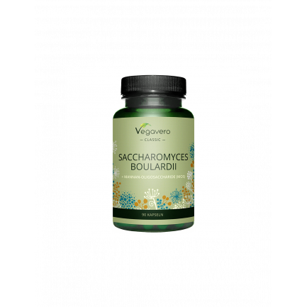 Saccharomyces Boulardii + Mannan-Oligosaccharide (MOS)/ Сахаромицес боларди + Мананови олигозахариди, 120 капсули, 100% Vegan Vegavero