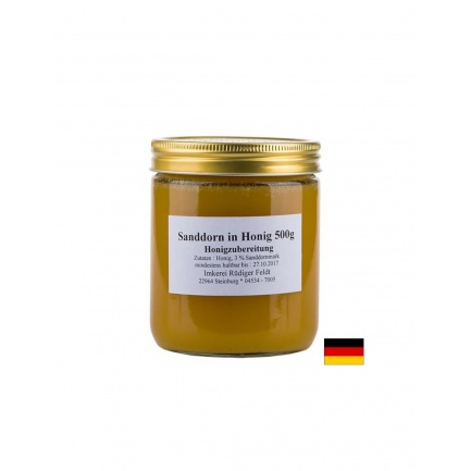 Облепиха (ракитник) в мед - Sanddorn in honig, 500 g