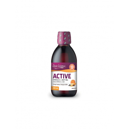 Sea-Licious® Active Omega-3 with Vitamin D3 & MCT Oil - Омега-3 + витамин D3 и МСТ, 250 ml Natural Factors