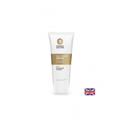 Слънцезащитен крем за лице SPF 50 с мед от Манука, 75 ml