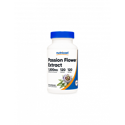 Стрес и напрежение - Пасифлора (Passion Flower Extract ),375 mg х120 капсули Nutricost