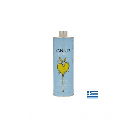 Студено пресовано маслиново масло (ранна реколта) - Зехтин Yannis Family, 500 ml