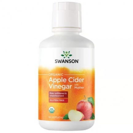 Swanson Сертифициран органичен ябълков оцет 473 ml