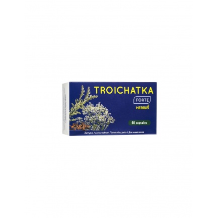 Troichatka Forte - Лен 800 mg + Ким 400 mg + Карамфил 200 mg – Чревен комфорт и храносмилателен баланс, 60 капсули