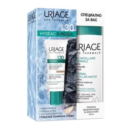 Uriage Hyseac 3-Regul Тониран крем + Мицеларна вода 100 ml