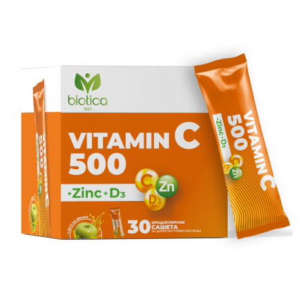 Витамин C 500 + Цинк + D3 х30 сашета
