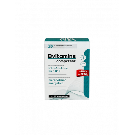 Витамини В-Комплекс SanaVita, 30 таблетки