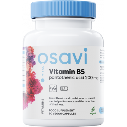 Vitamin B5 | Pantothenic Acid 200 mg X 90 капсули