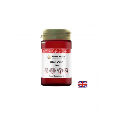 Xtra Zinc (Цинк цитрат) – Силен имунитет и здрава кожа, 15 mg, 30 таблетки
