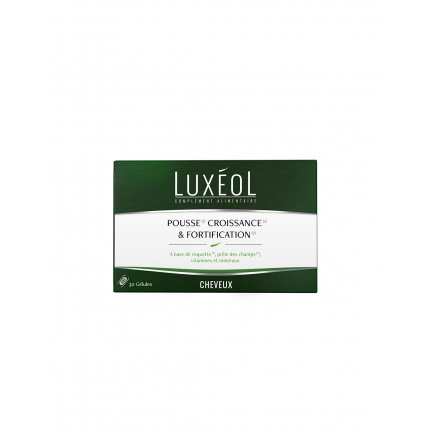 Укрепва космения фоликул и стимулира растежа на косата - Luxéol формула, 30 капсули