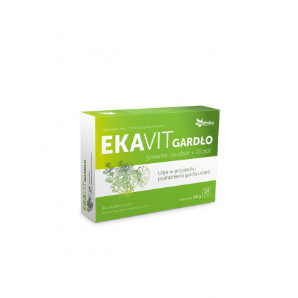 Здраво гърло (формула с мащерка, подбел и билки) - EKAVIT, 24 смучещи таблетки