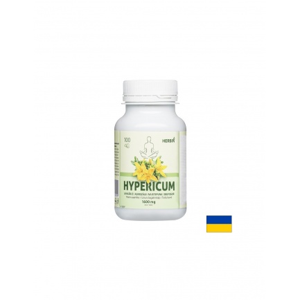 Golden Pharm Жълт кантарион – Емоционален баланс и спокойствие, 100 mg, 100 таблетки