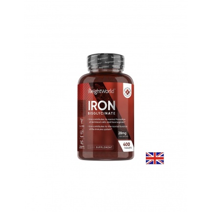 WeightWorld Желязо бисглицинат 14 mg – Кръвообразуване и енергия, 400 таблетки