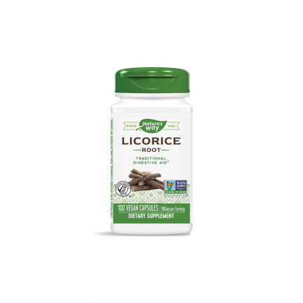 Licorice Root / Женско биле (корен) 450 mg х 100 капсули Nature’s Way