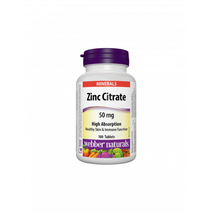 Zinc Citrate / Цинк (цитрат),50 mg, 180 таблетки