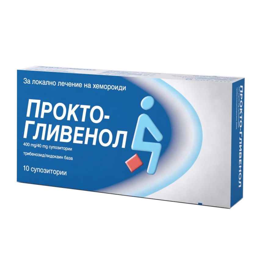 Прокто Гливенол Супозитории за хемороиди 400мг - Аптеки 36.6